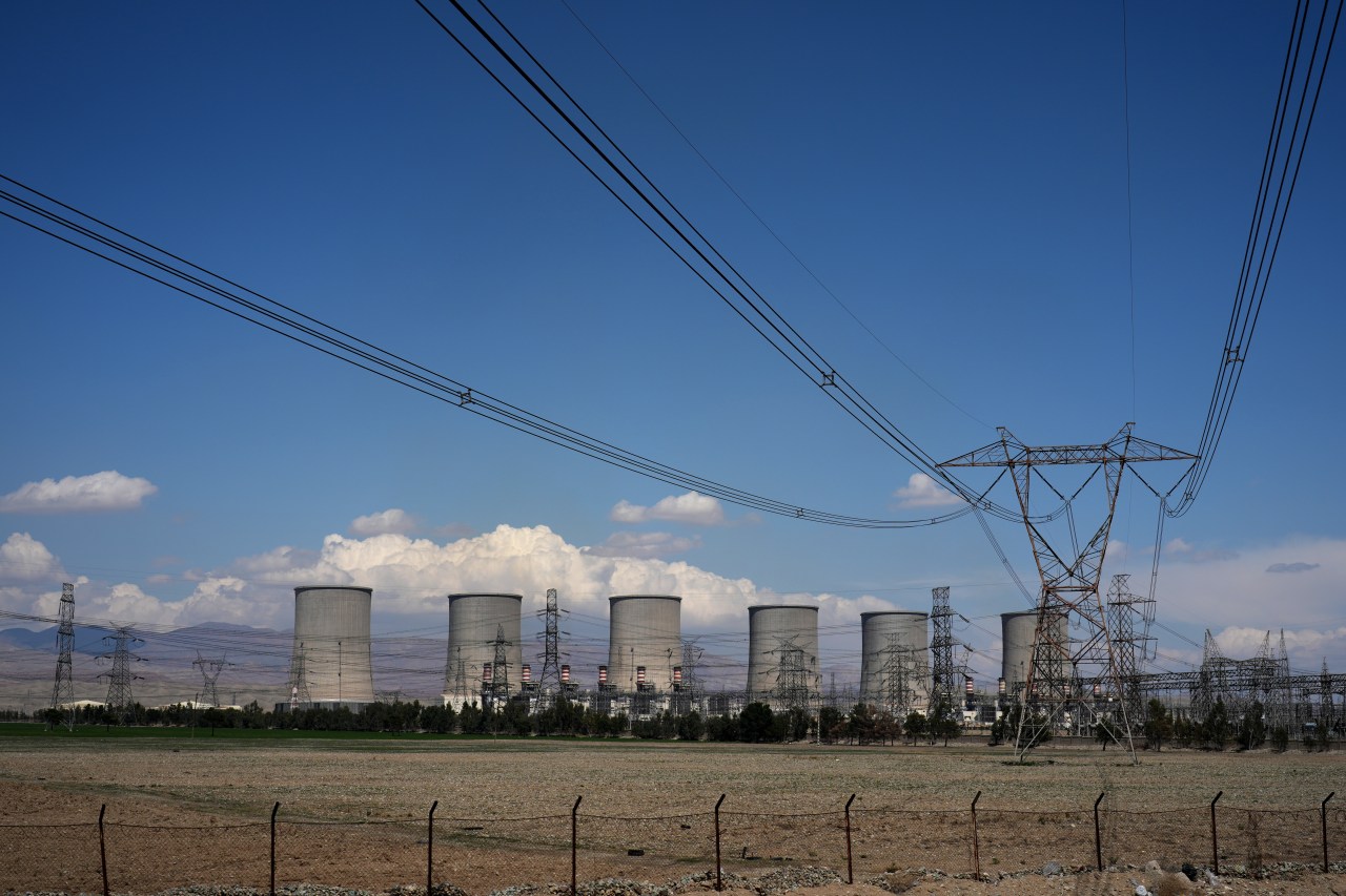 Damavand power station on outskirts of Tehran photographed before April 8 ceasefire