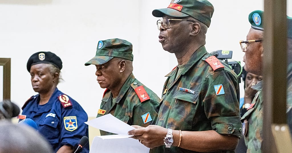 DRC High Military Court president reads the verdict sentencing 54 defendants to death in the 2017 murder of UN experts Sharp and Catalan