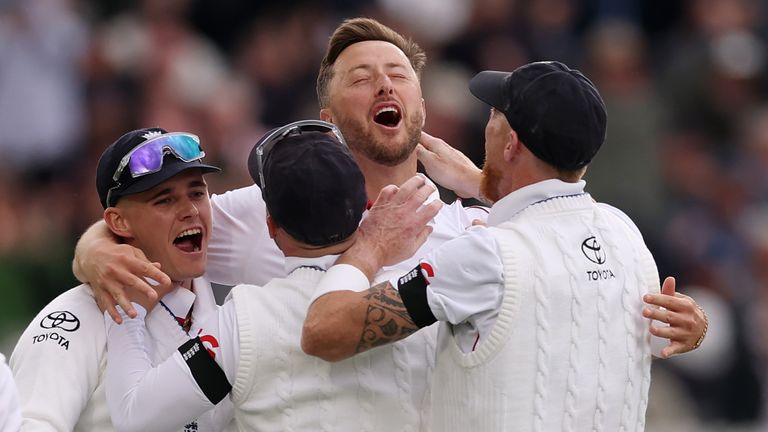 Harry Brook batting for England against New Zealand at Lord's Cricket Ground in the first Test, June 2026