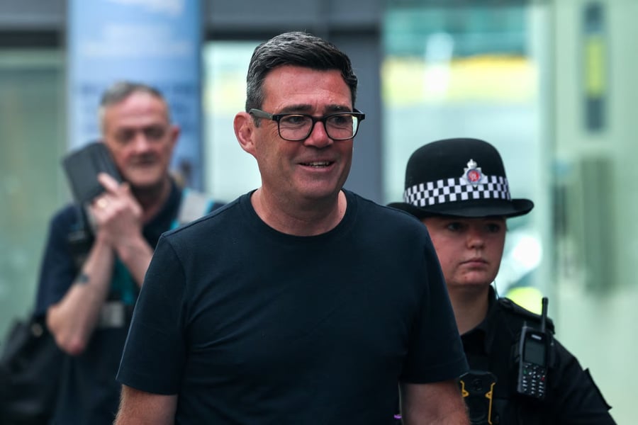 Andy Burnham as Greater Manchester Mayor, photographed in Manchester, 2025