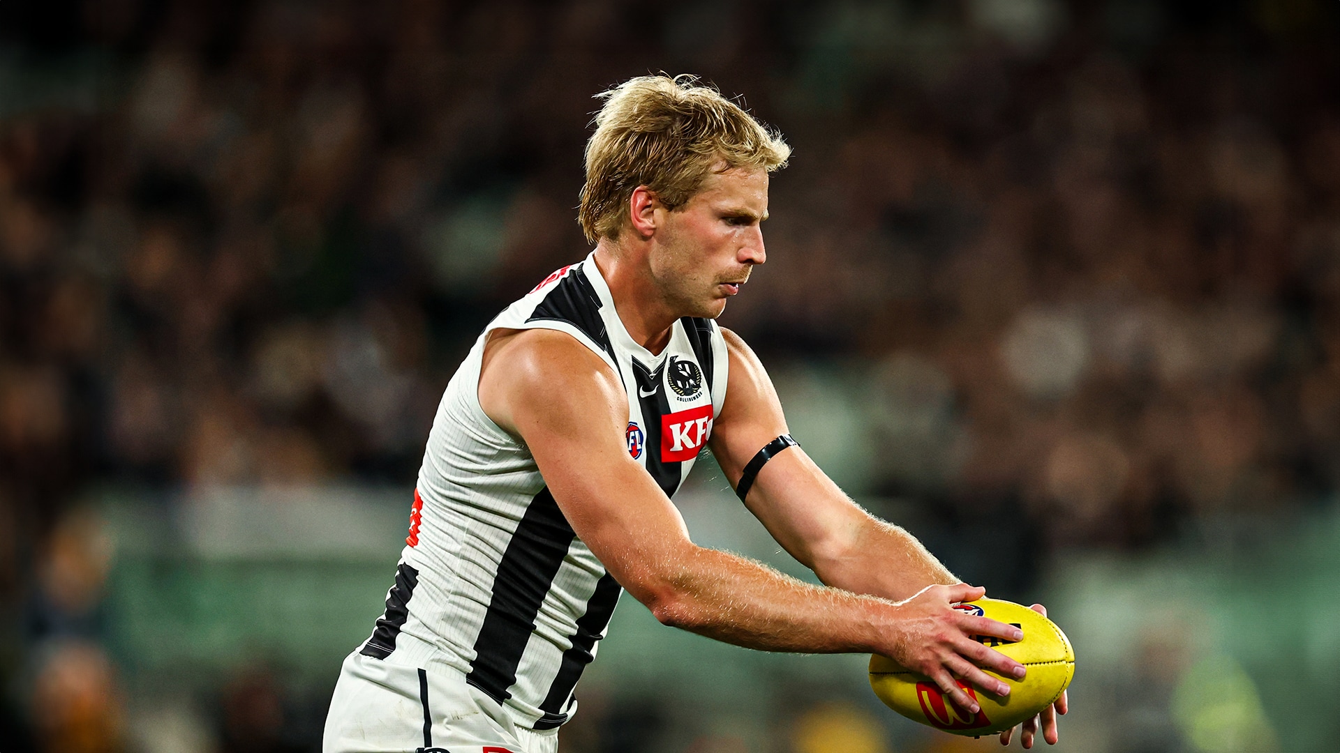 Billy Frampton at the AFL Tribunal hearing, Collingwood, June 2026