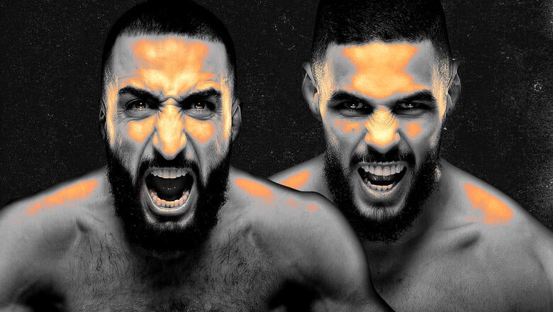 Gabriel Bonfim punches Belal Muhammad at UFC Fight Night Vegas 118 June 2026