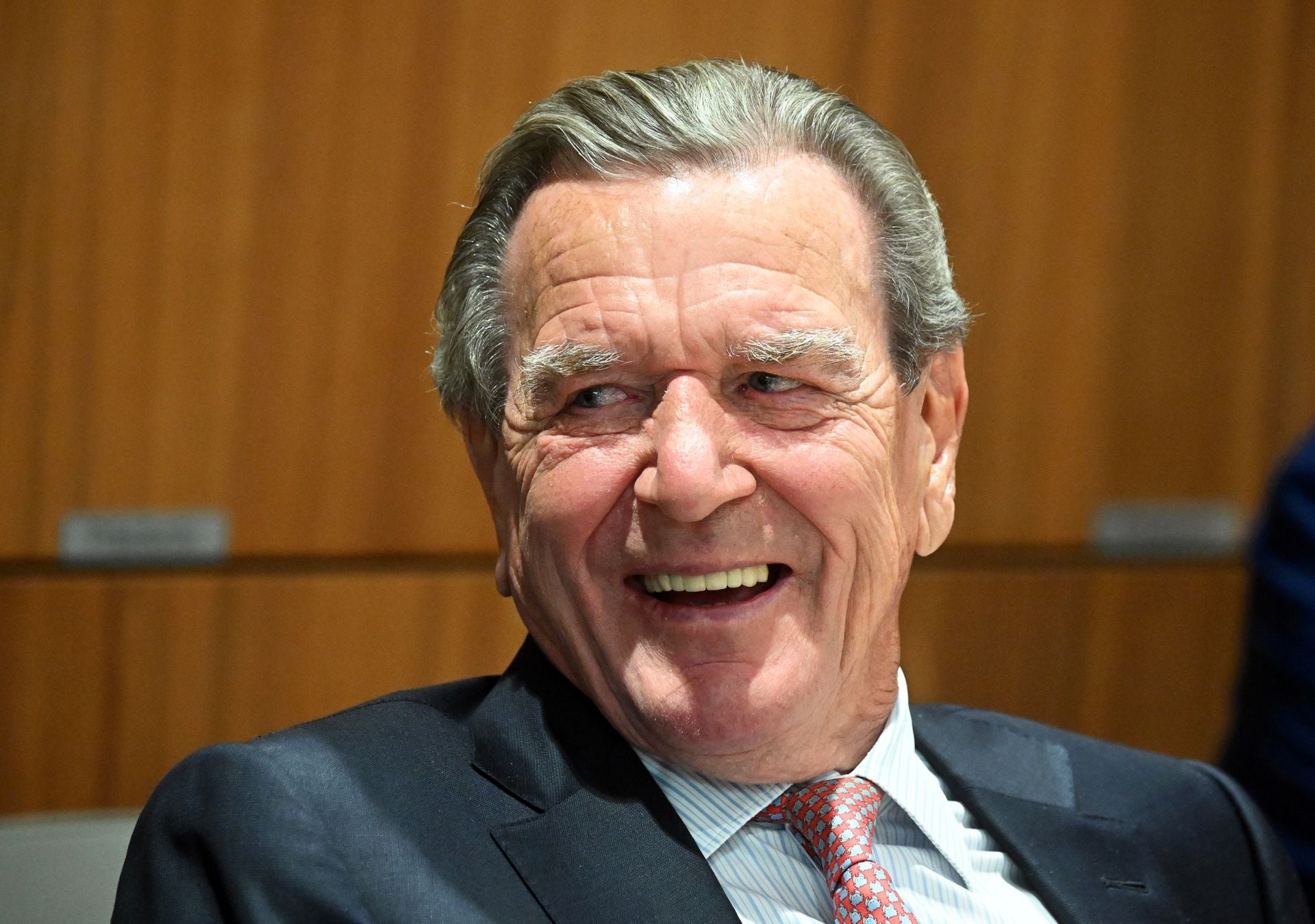 Gerhard Schroeder former German Chancellor spotted in Moscow June 2026 ahead of SPIEF
