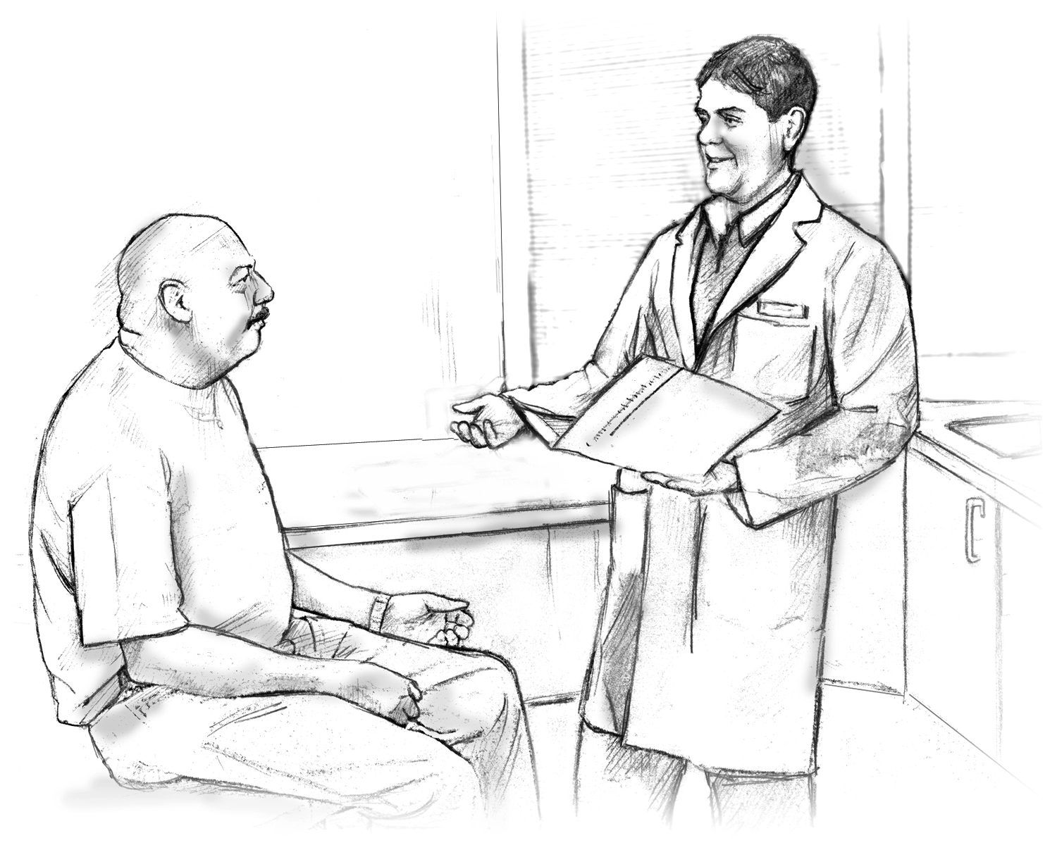 Doctor consulting with patient about GLP-1 weight loss medication and body image concerns