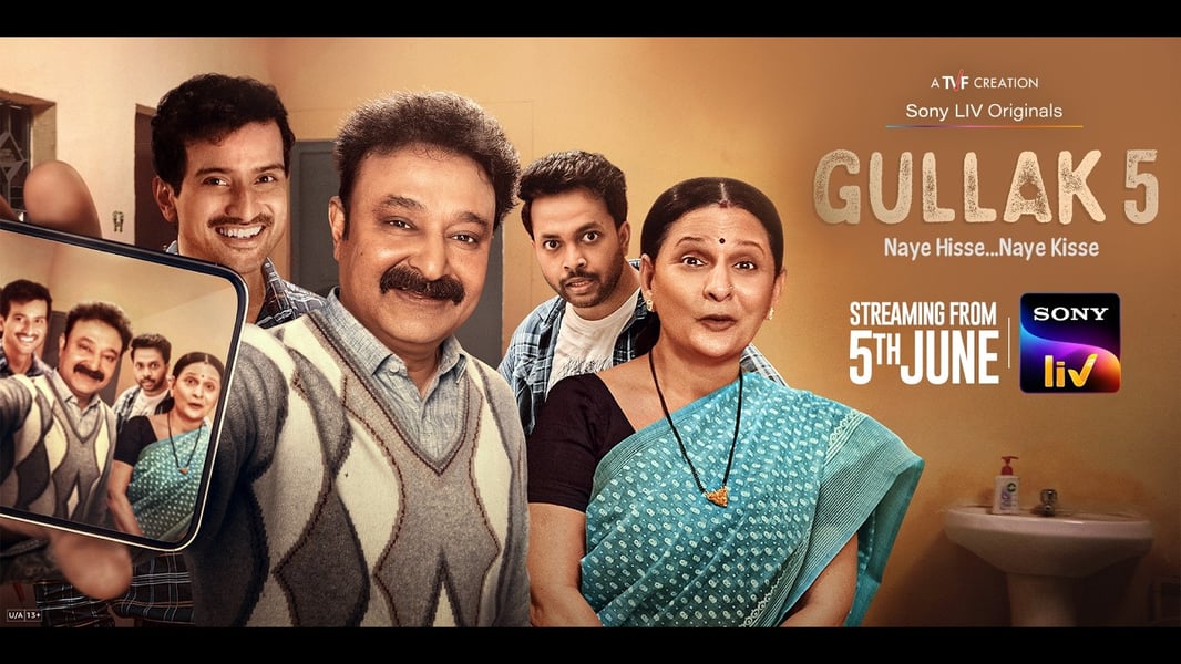 Gullak Season 5 official trailer poster featuring the Mishra family on SonyLIV