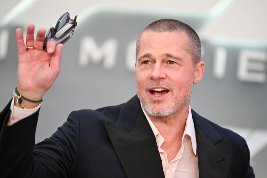 Brad Pitt, who stars as James Belmont in David Ayer's survival thriller Heart of the Beast