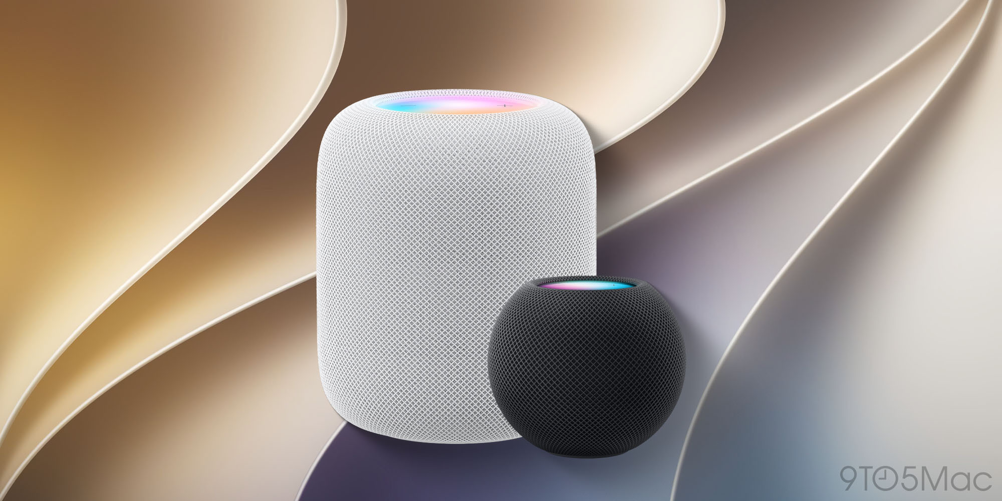 Apple HomePod on a shelf with iOS 27 software features AutoMix and AirPlay improvements