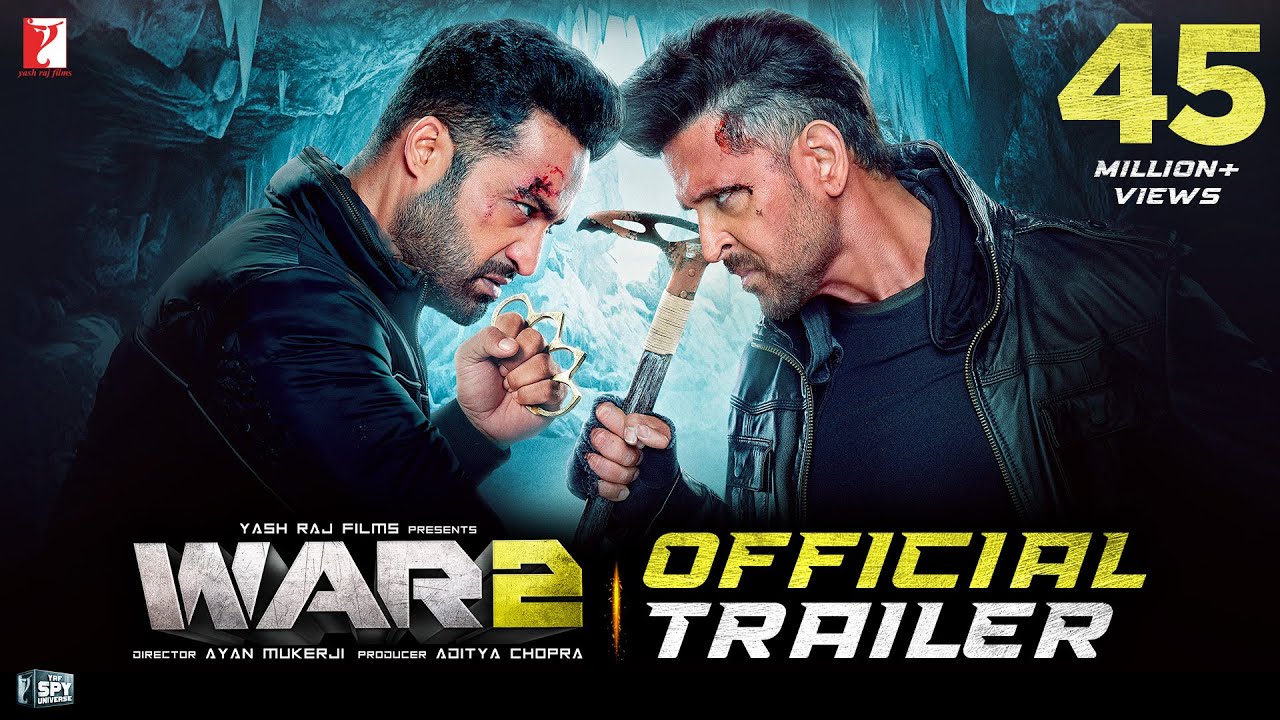 Hrithik Roshan in a frame from the official War 2 trailer