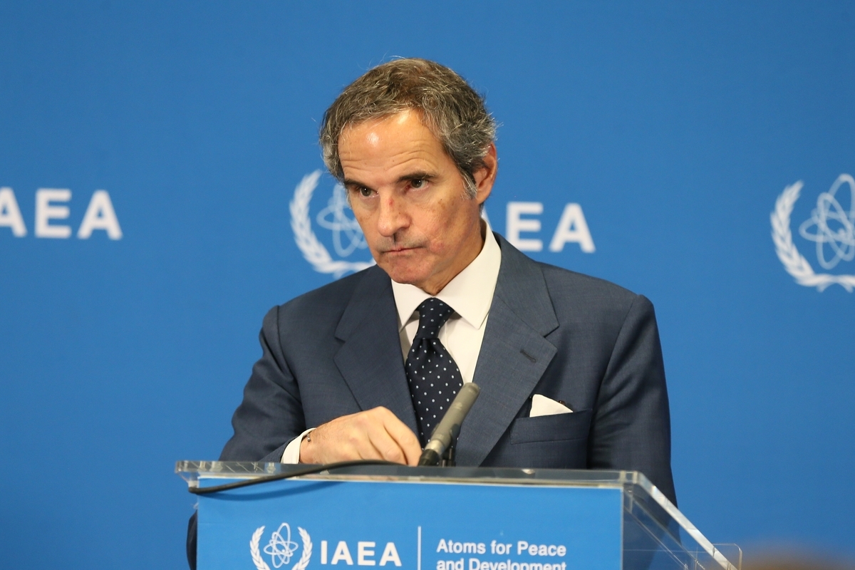 IAEA Director General Rafael Grossi speaks at the Board of Governors in Vienna, June 2026