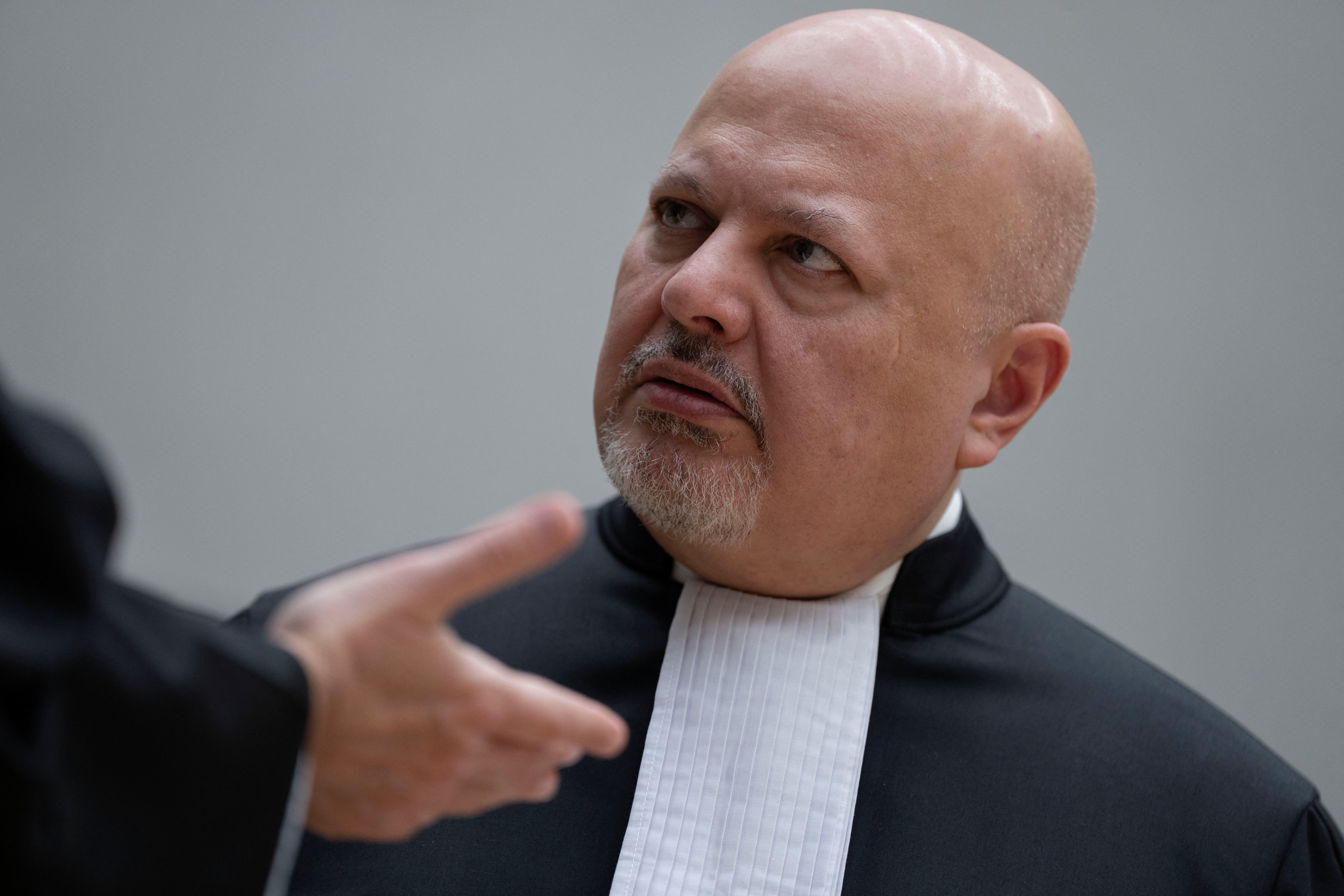ICC Chief Prosecutor Karim Khan at The Hague, months before his formal suspension by the Assembly of States Parties