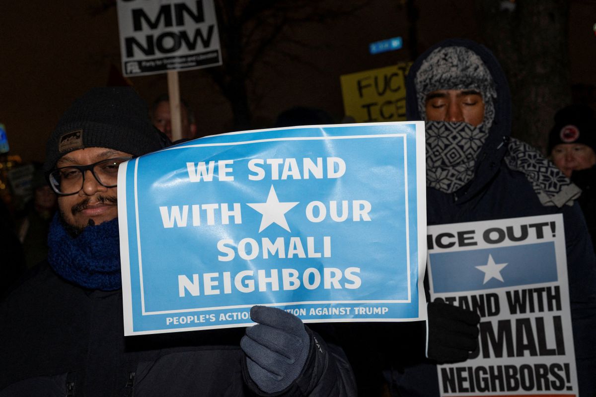 Demonstrators rally against Immigration and Customs Enforcement actions in Minneapolis