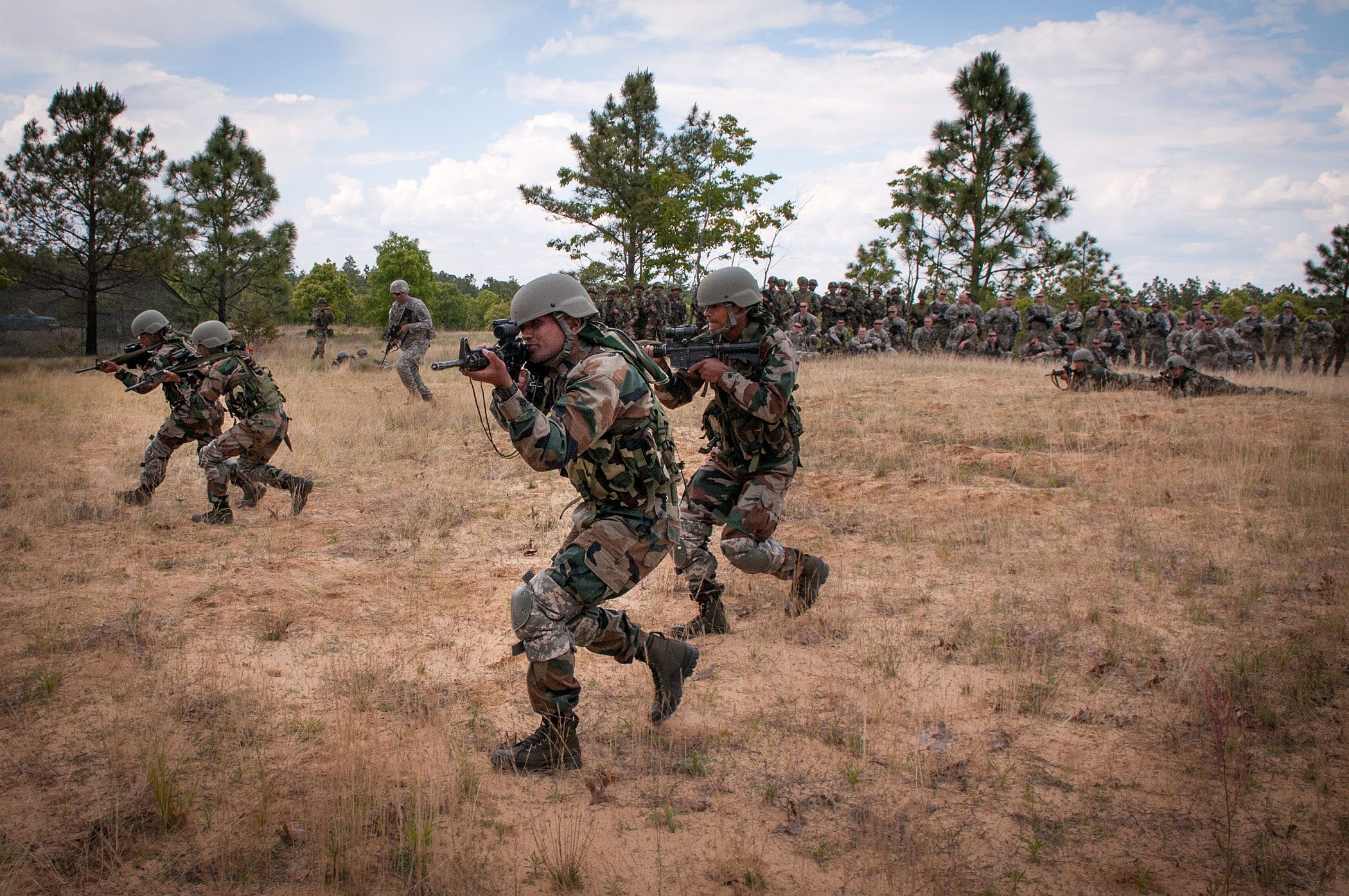 Indian Army soldiers of the 99th Mountain Brigade's Gurkha Rifles during a joint training exercise, as India advances its theatre commands plan