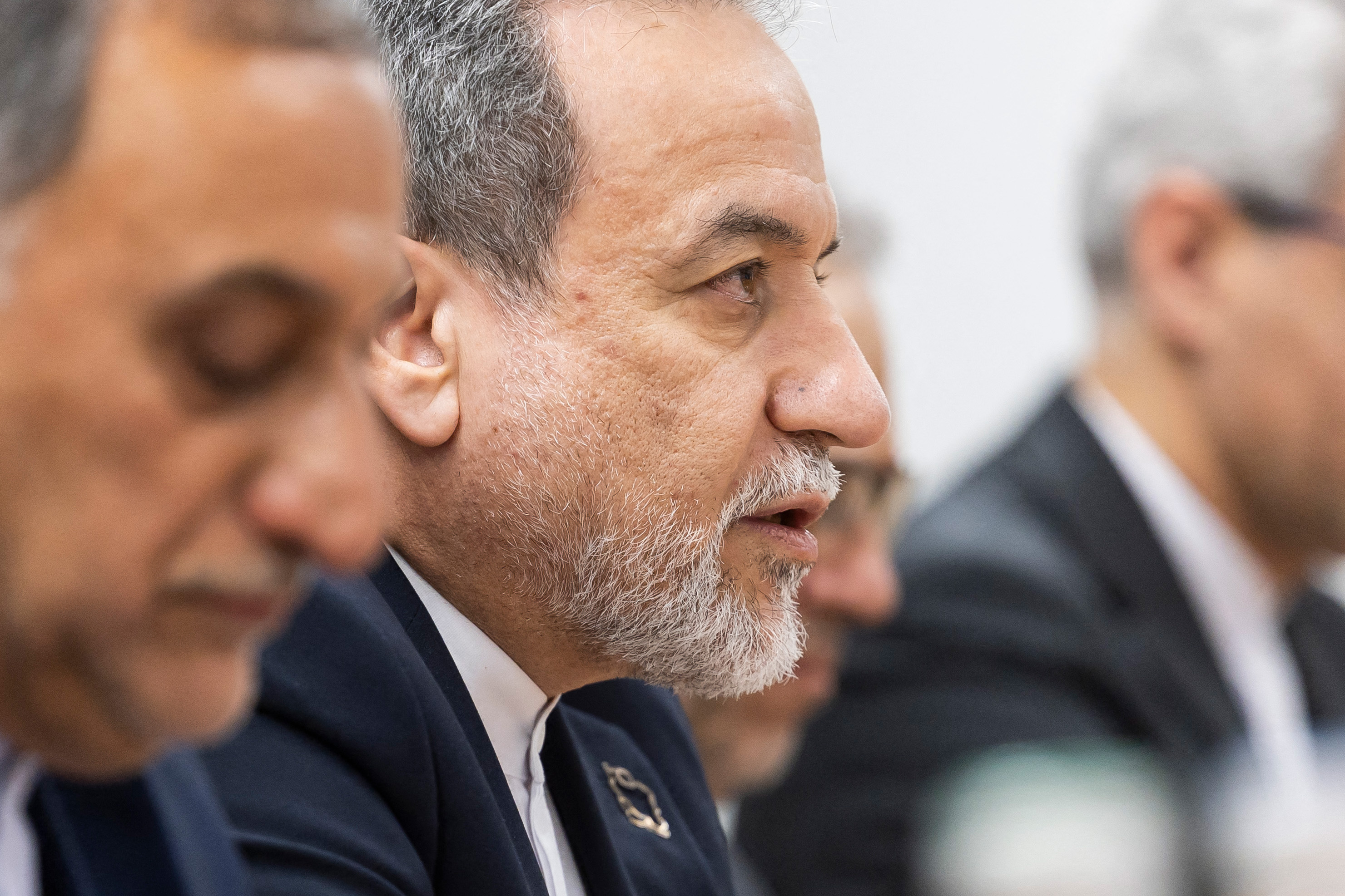 Iranian Foreign Minister Abbas Araghchi at US-Iran nuclear talks in Geneva, February 2026