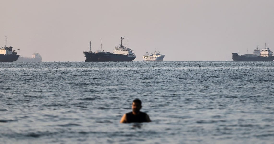 Vessels stranded near the Strait of Hormuz as the US and Iran negotiate a toll-free shipping agreement in June 2026
