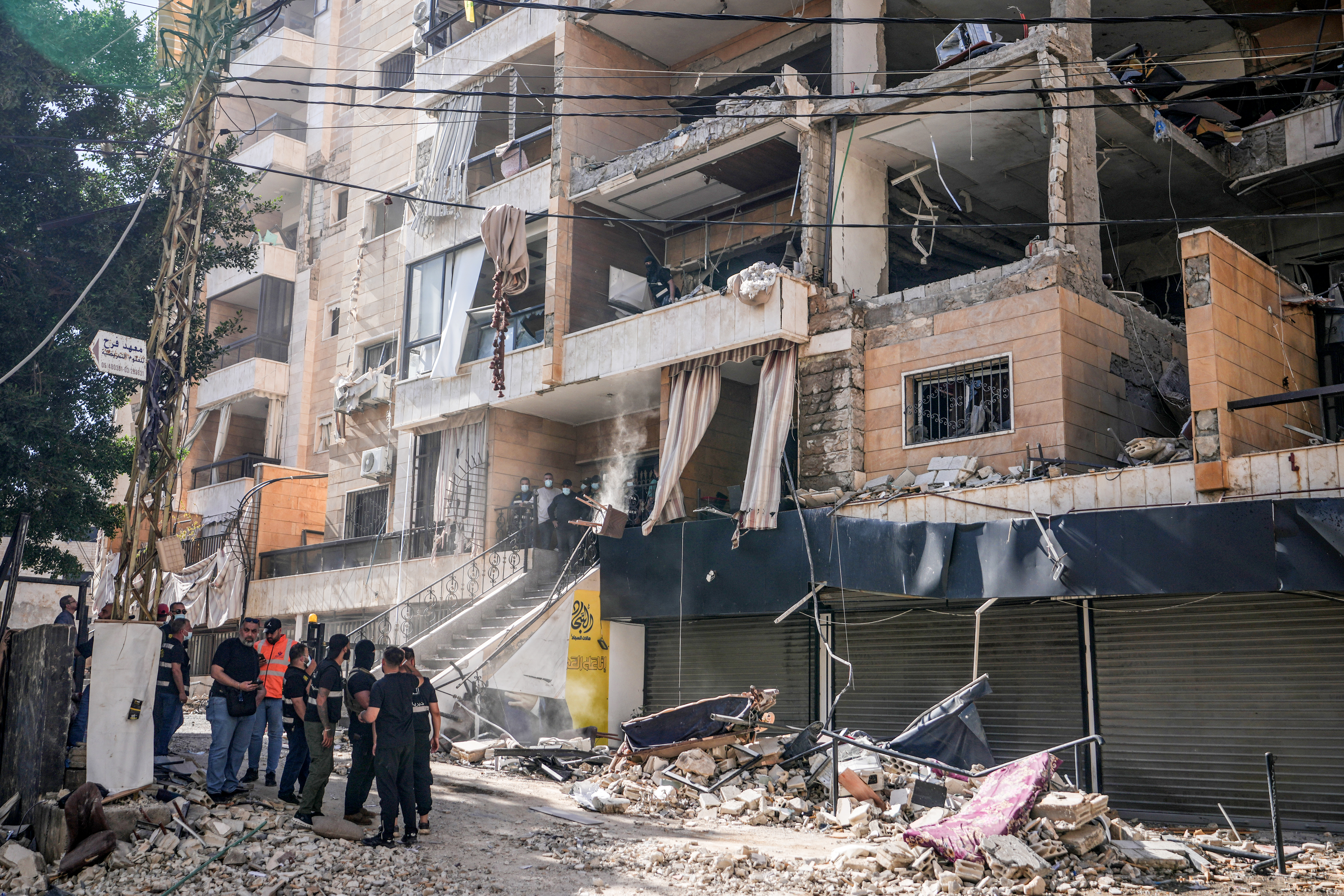 Israeli airstrike aftermath in southern Lebanon during Iran war day 102 June 2026