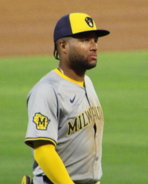 Milwaukee Brewers outfielder Jackson Chourio in a file photo