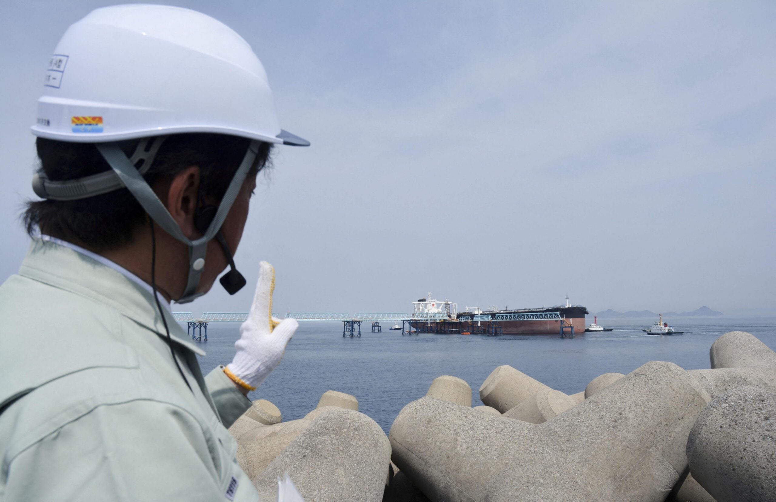 Japan-linked crude oil tanker near the Strait of Hormuz during the Iran crisis, 2026