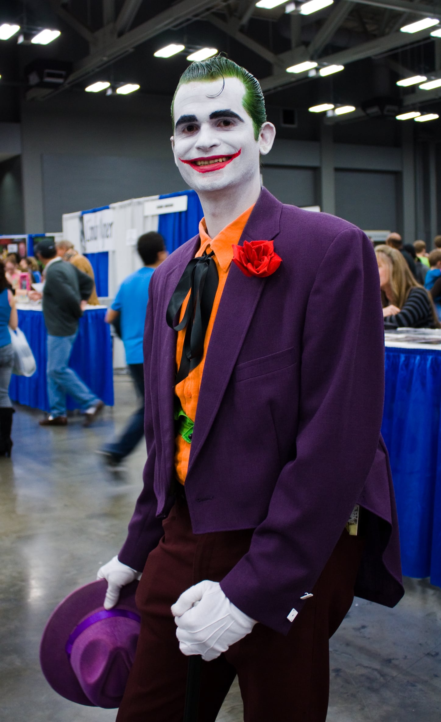 Joker cosplay representing DC Comics iconic villain at center of new anime adaptations