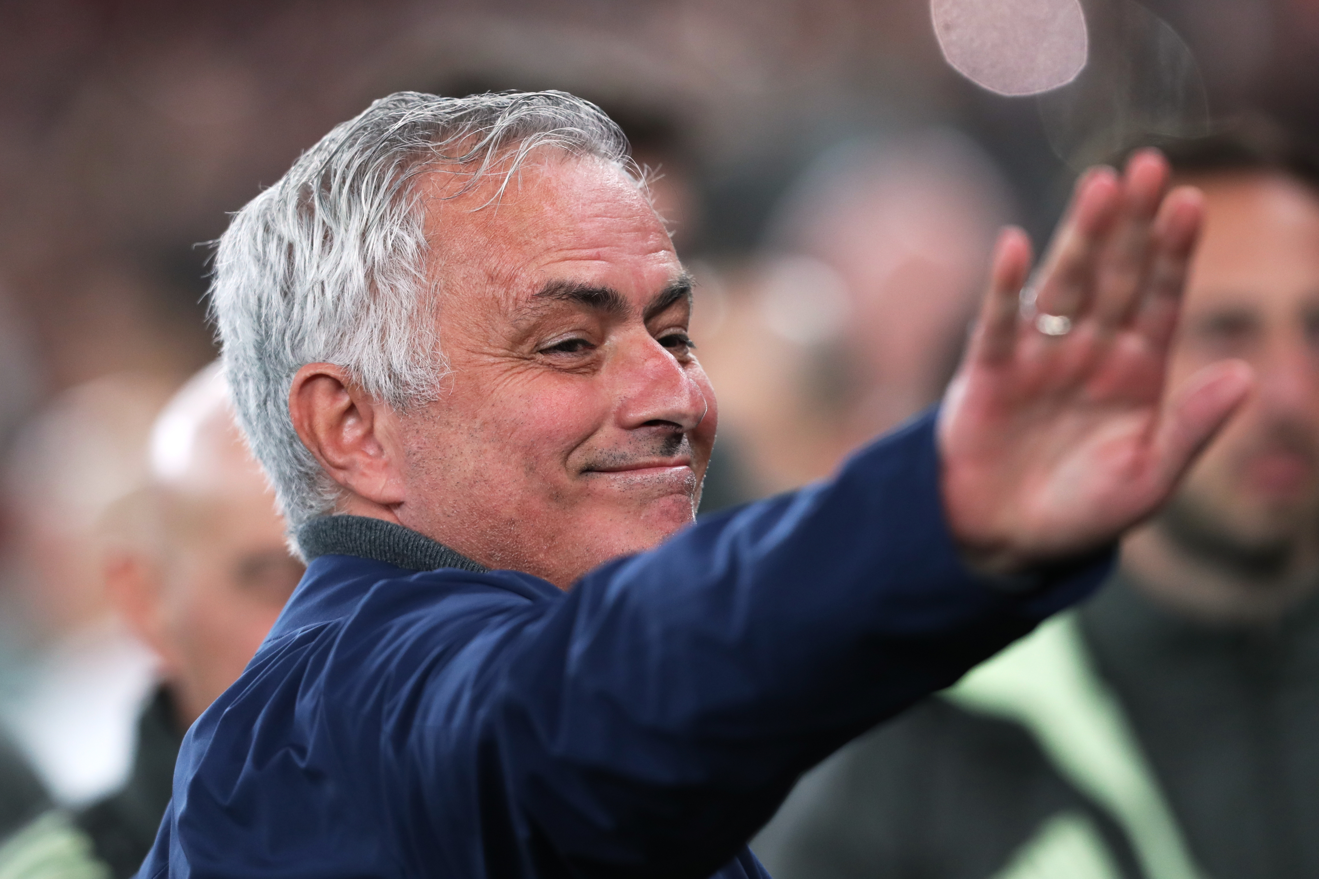 Jose Mourinho arrives at Benfica ahead of Champions League match against Real Madrid, February 2026