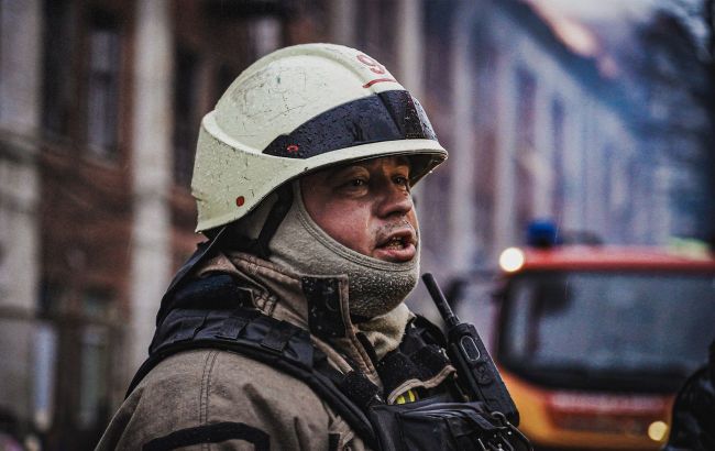 Rescue workers at drone strike impact locations in Kharkiv Oblast Ukraine June 9 2026