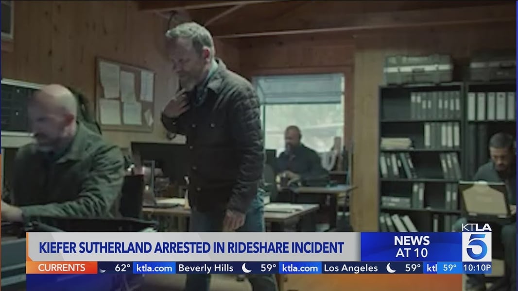 Kiefer Sutherland arrested in Hollywood after alleged rideshare driver assault