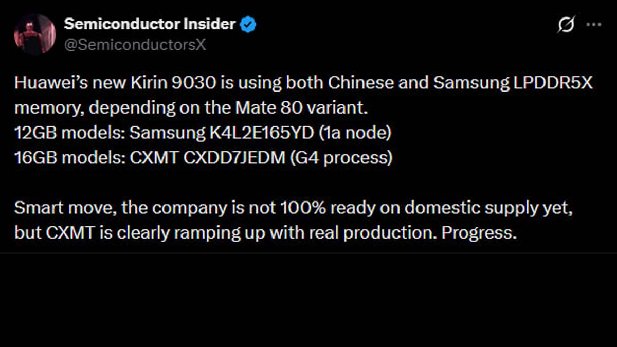 HiSilicon Kirin 9030 die annotation showing SMIC N+3 process details from SemiAnalysis STEEL lab teardown