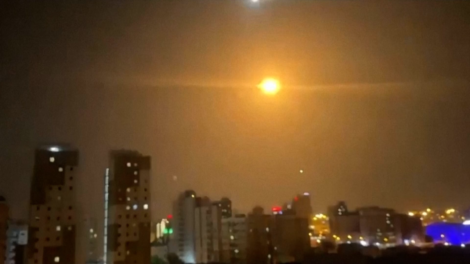 Kuwaiti air defenses intercept Iranian ballistic missiles over residential neighborhoods in Kuwait City