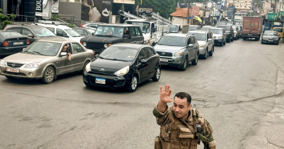 Lebanese residents flee Dahiyeh southern Beirut as Israel orders large-scale strikes on Hezbollah stronghold June 1 2026