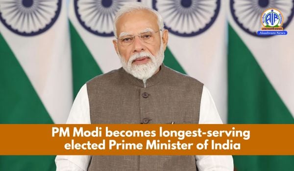 Prime Minister Narendra Modi, declared India's longest-serving elected prime minister by the state broadcaster on June 10, 2026