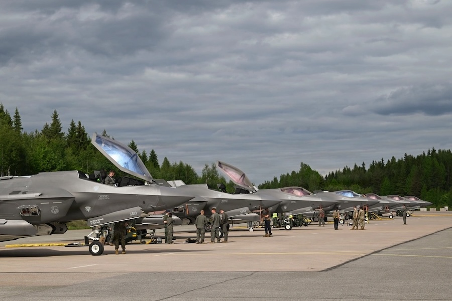 U.S. Air Force F-35A Lightning II aircraft deployed to Finland for NATO Ramstein Flag 2026 exercise