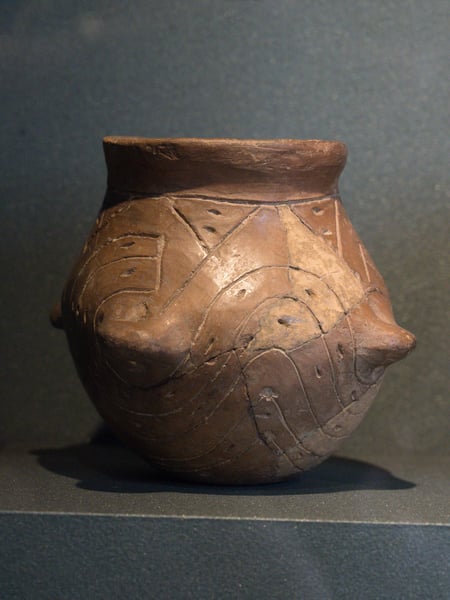 A single Neolithic Linear Pottery culture vessel with banded decoration
