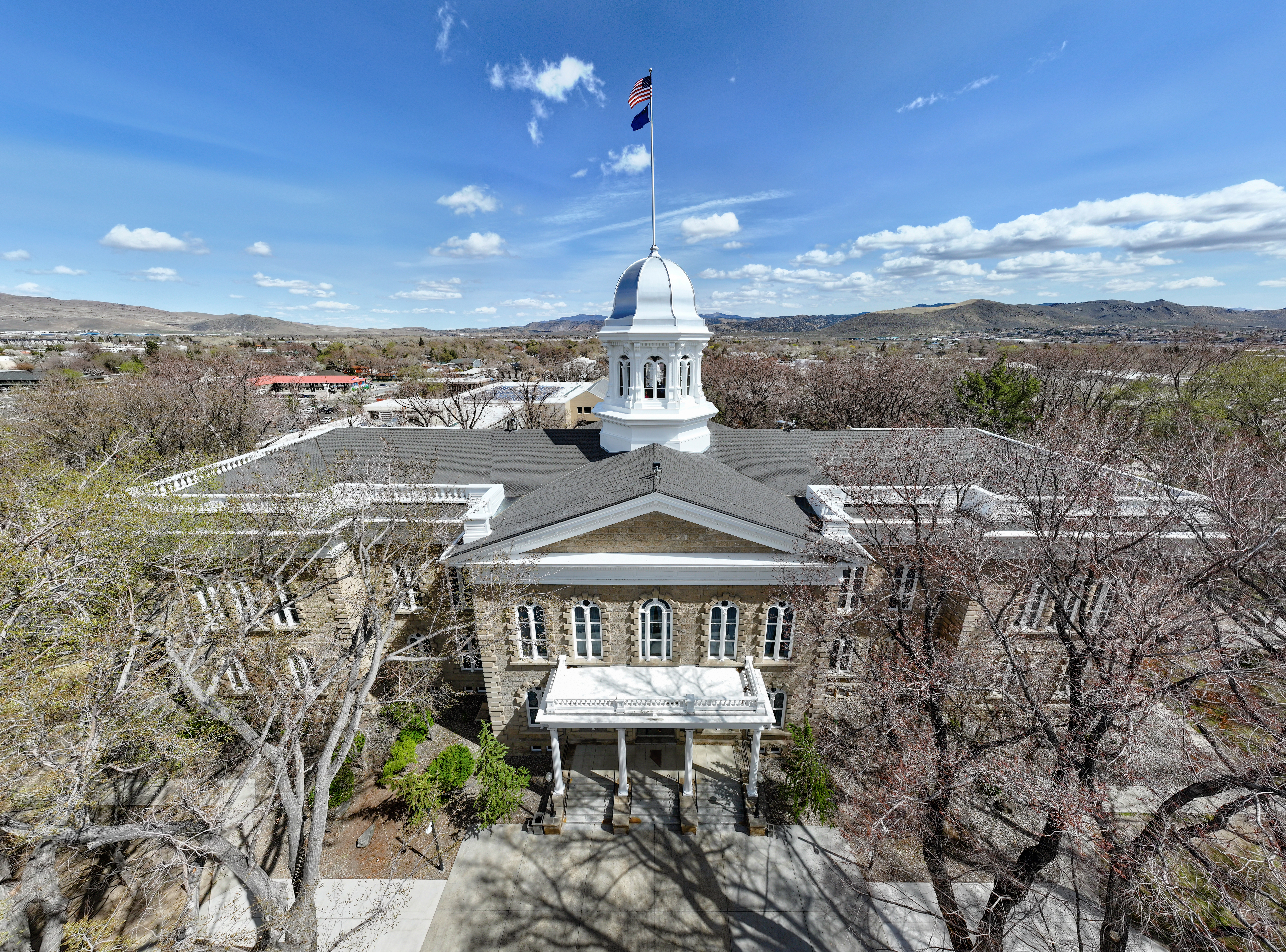 Nevada State Capitol building in Carson City, where the state gaming board is pursuing contempt proceedings against Kalshi