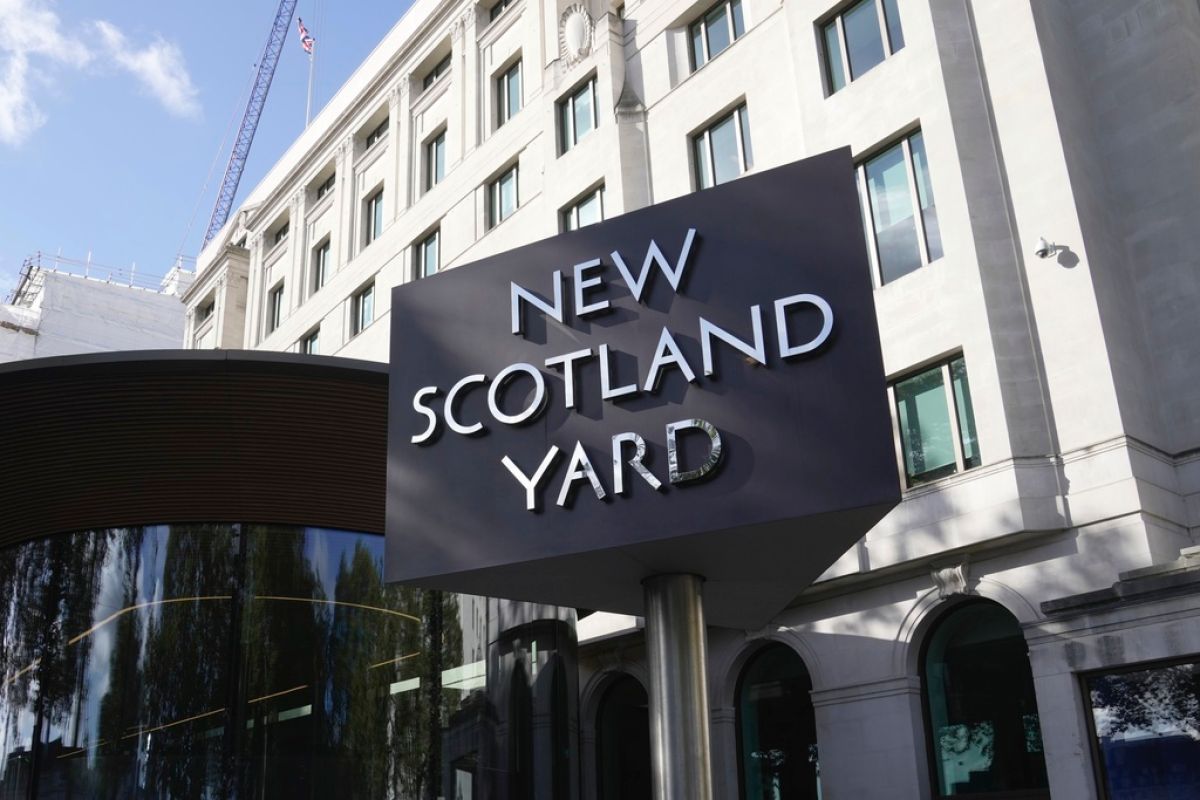 The exterior of New Scotland Yard, headquarters of London's Metropolitan Police