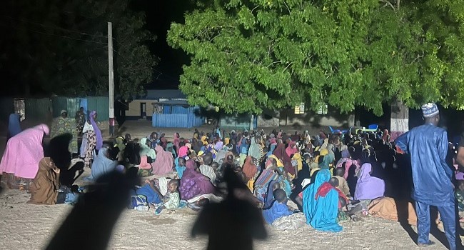 Rescued hostages from Ngoshe community Borno State after Operation Hadin Kai rescue June 2026