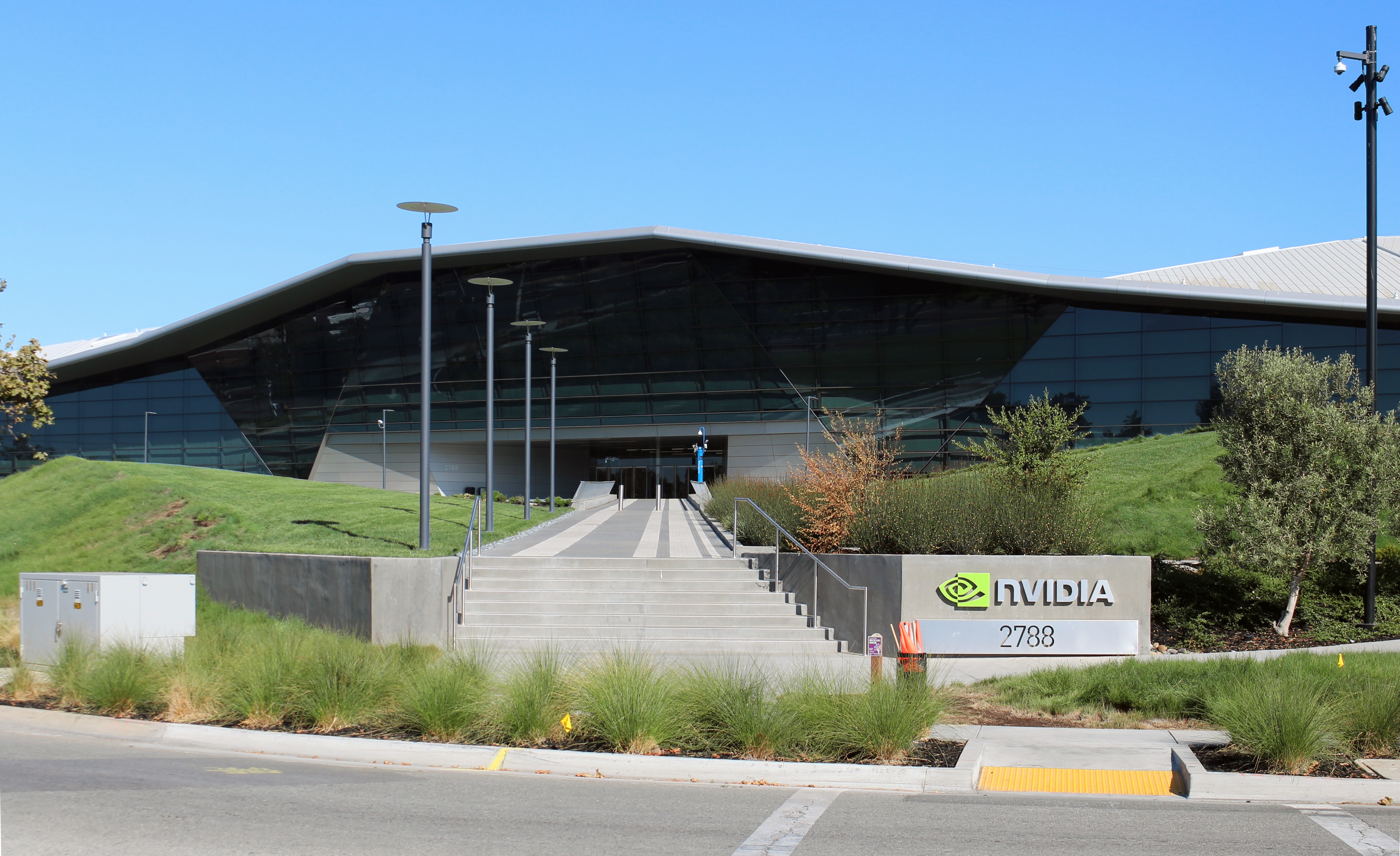 Nvidia Endeavor headquarters building in Santa Clara, California