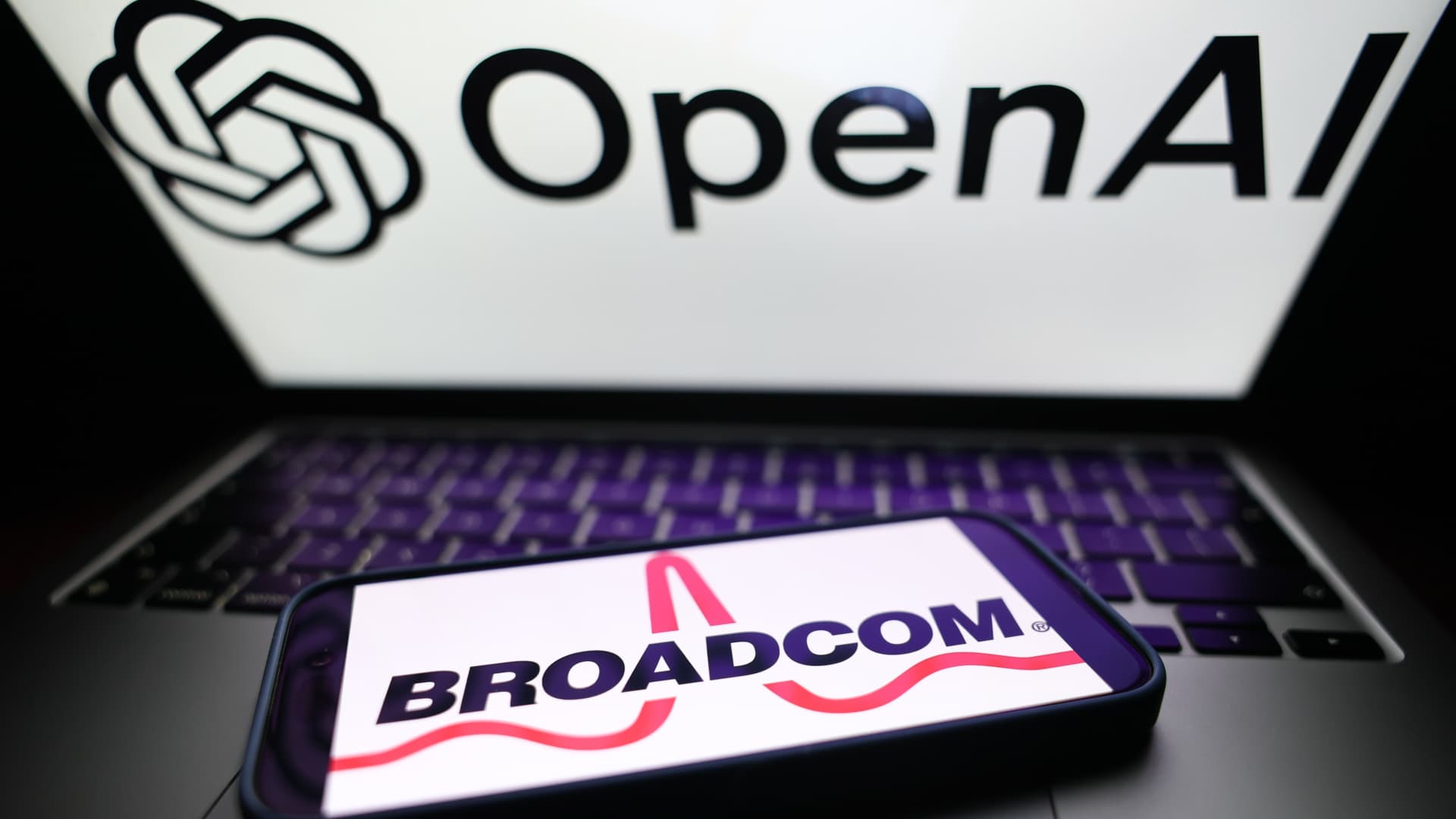 OpenAI and Broadcom officials at the Jalapeño AI inference chip announcement, June 2026