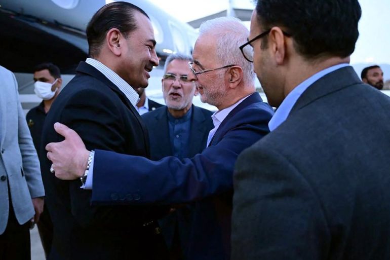 Pakistan Army Chief Asim Munir greeted by Iran's Interior Minister during Iran-US ceasefire mediation visit