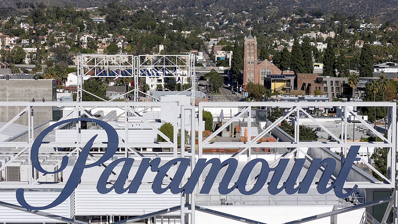 The Paramount sign in Los Angeles