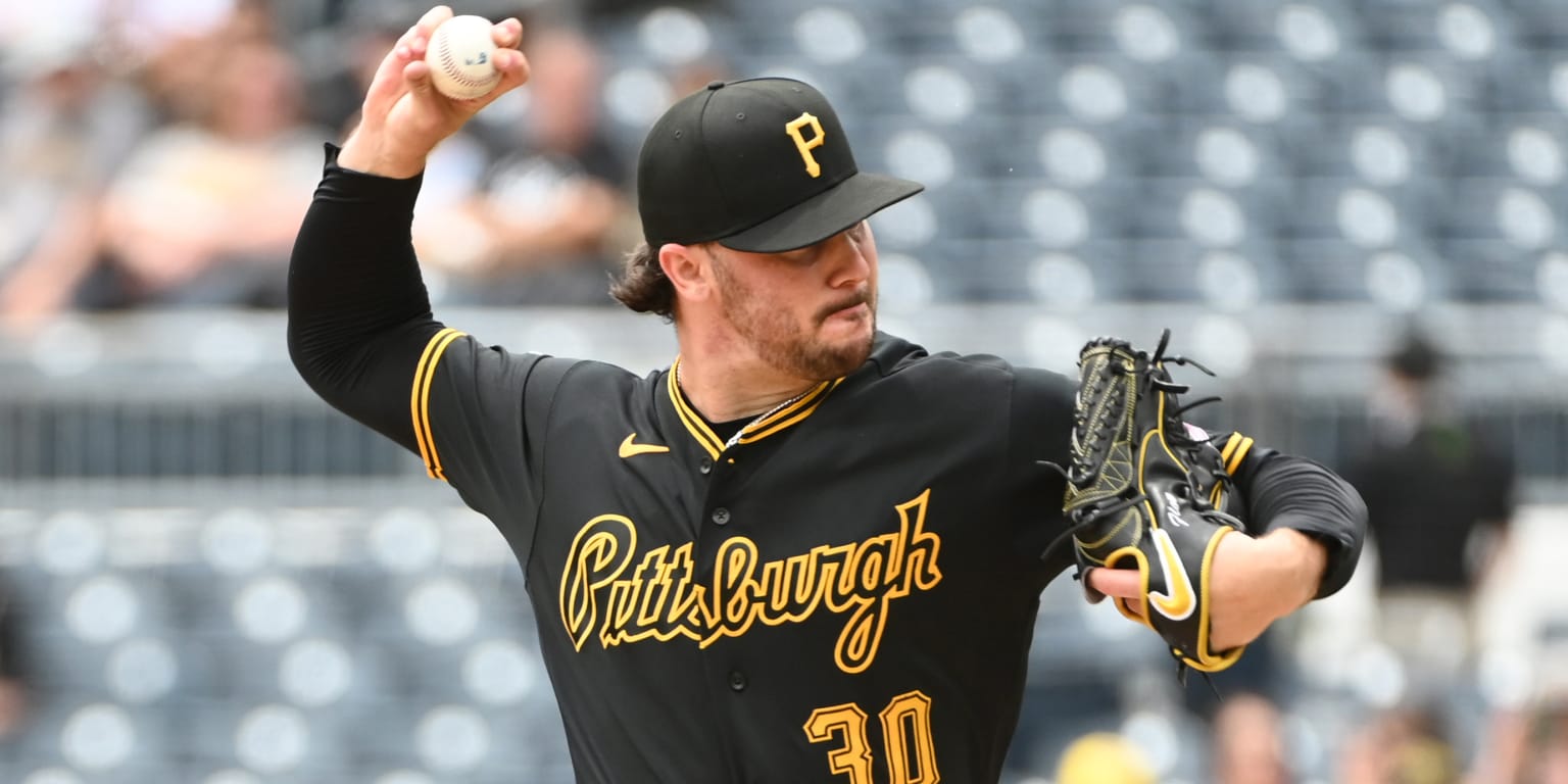Pittsburgh Pirates ace Paul Skenes pitching against the Miami Marlins