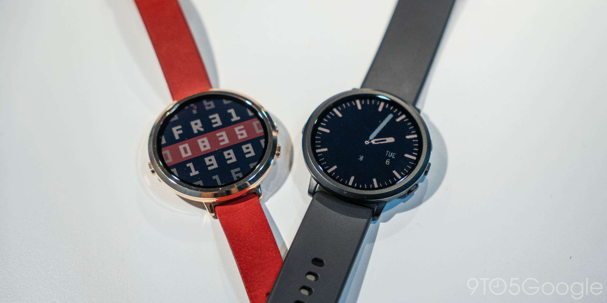 Pebble Round 2 e-paper smartwatch display detail close up