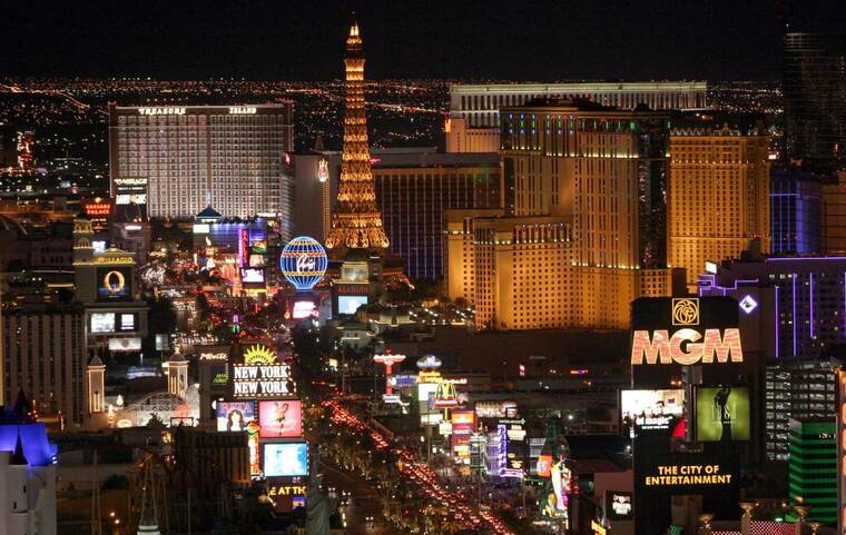 Primm Valley Casino Resort and shuttered properties along Interstate 15 in Nevada