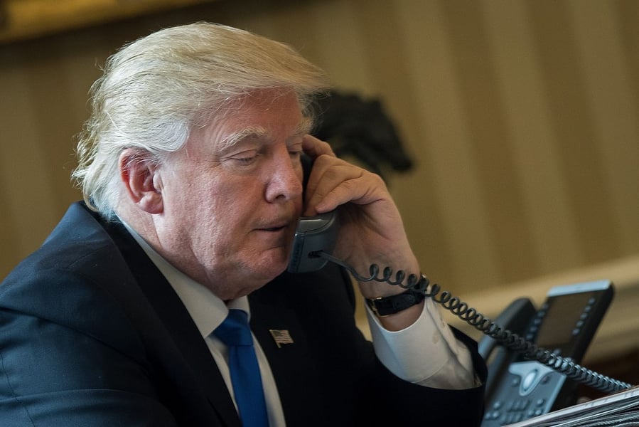Vladimir Putin and Donald Trump at G20 Hamburg summit 2017, file image for their June 14 2026 birthday phone call