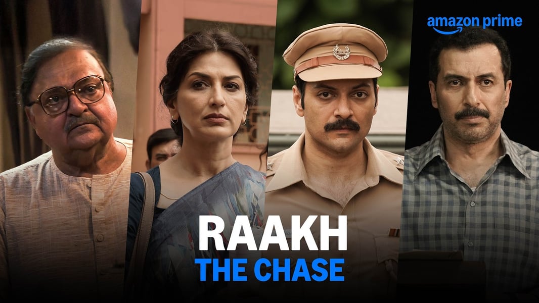 Raakh series poster featuring Ali Fazal on Amazon Prime Video