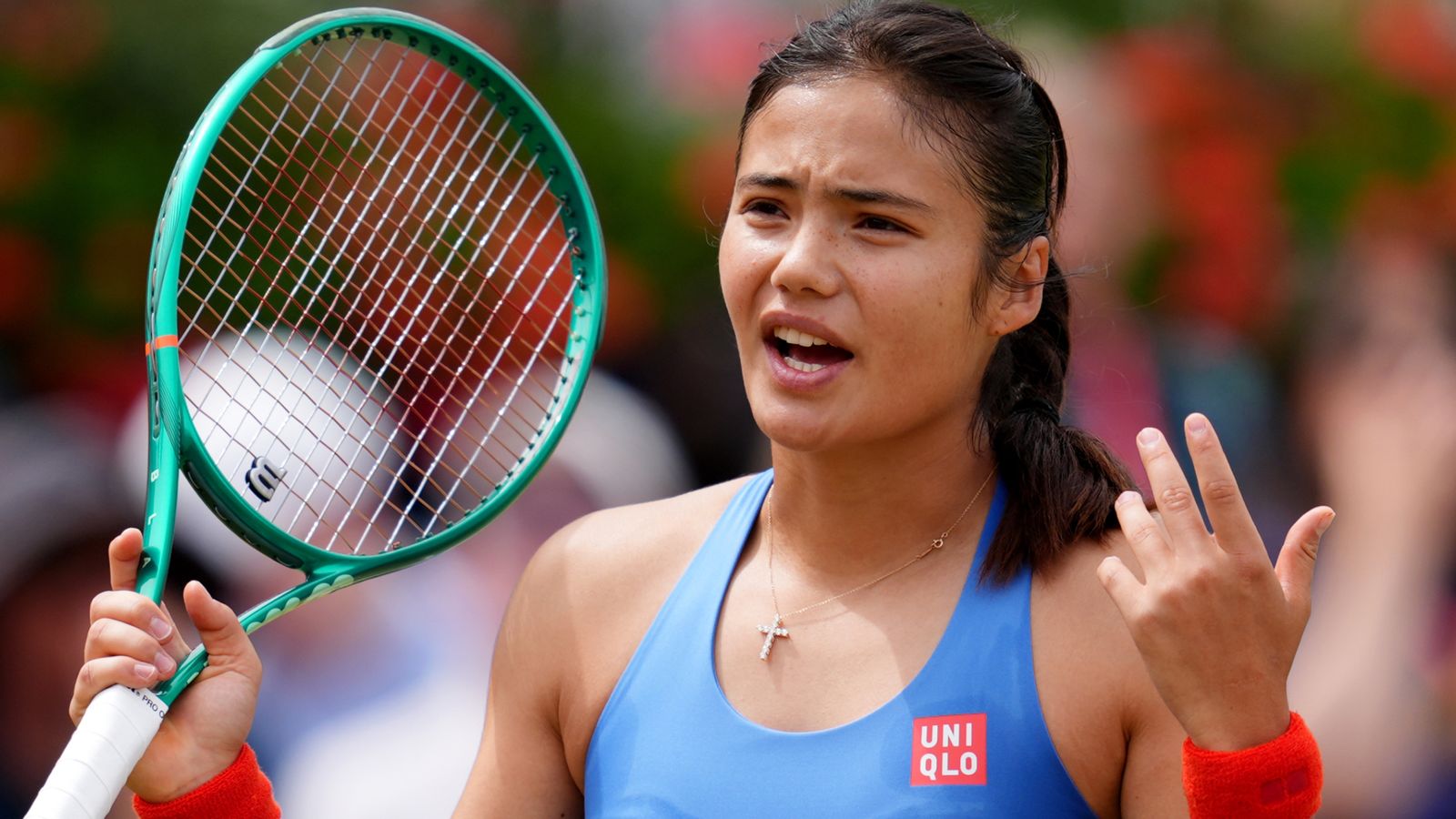 Emma Raducanu at the HSBC Championships Queen's Club women's singles final 2026
