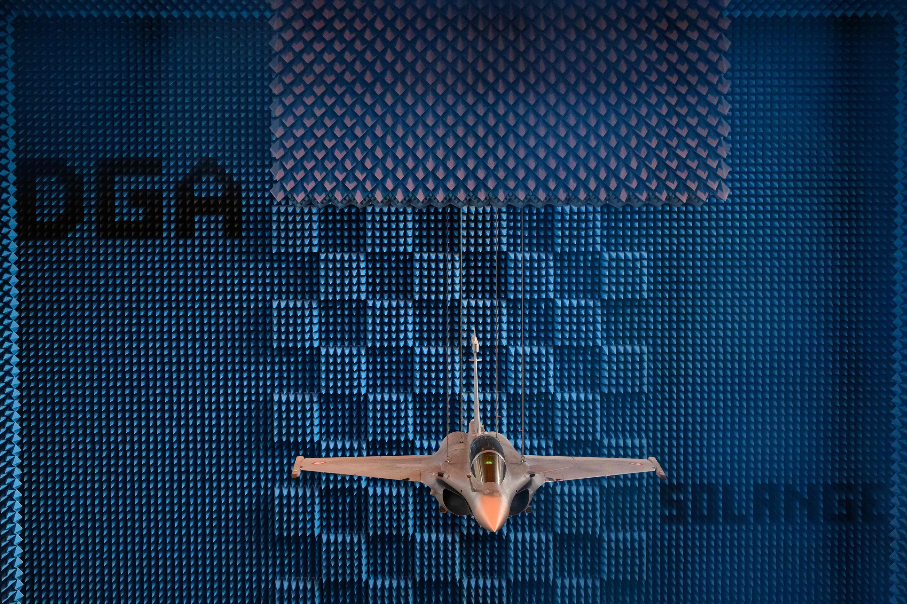 A Dassault Rafale F4 fighter aircraft on display in France