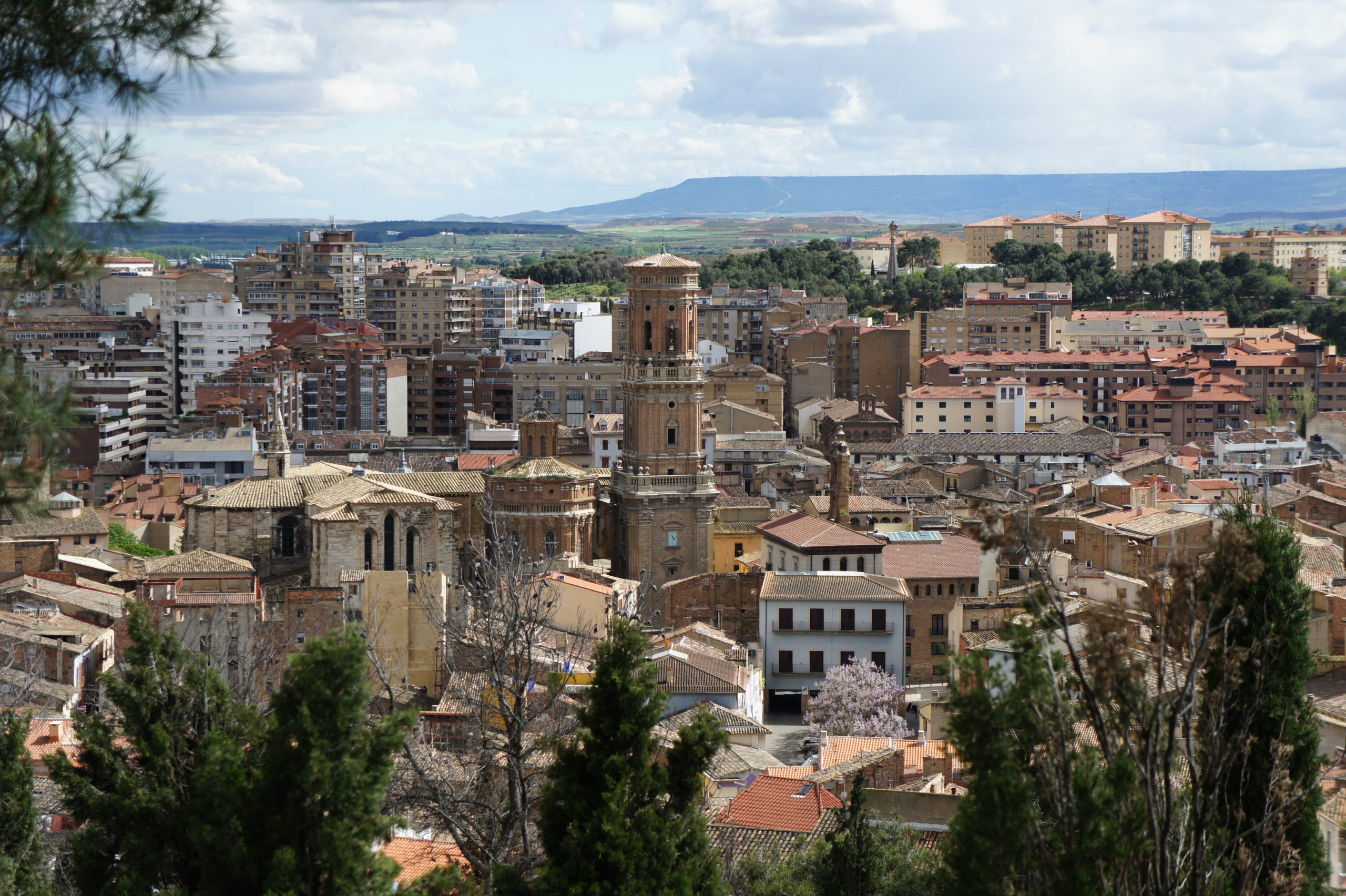 Panoramic view of Tudela, Navarre, Spain, home of CD Tudelano football club