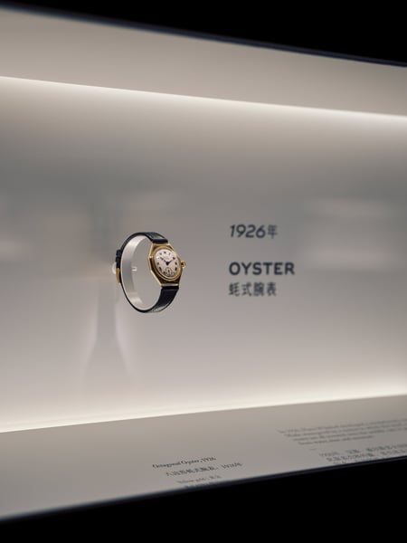 The octagonal 1926 Rolex Oyster, the brand's first waterproof wristwatch