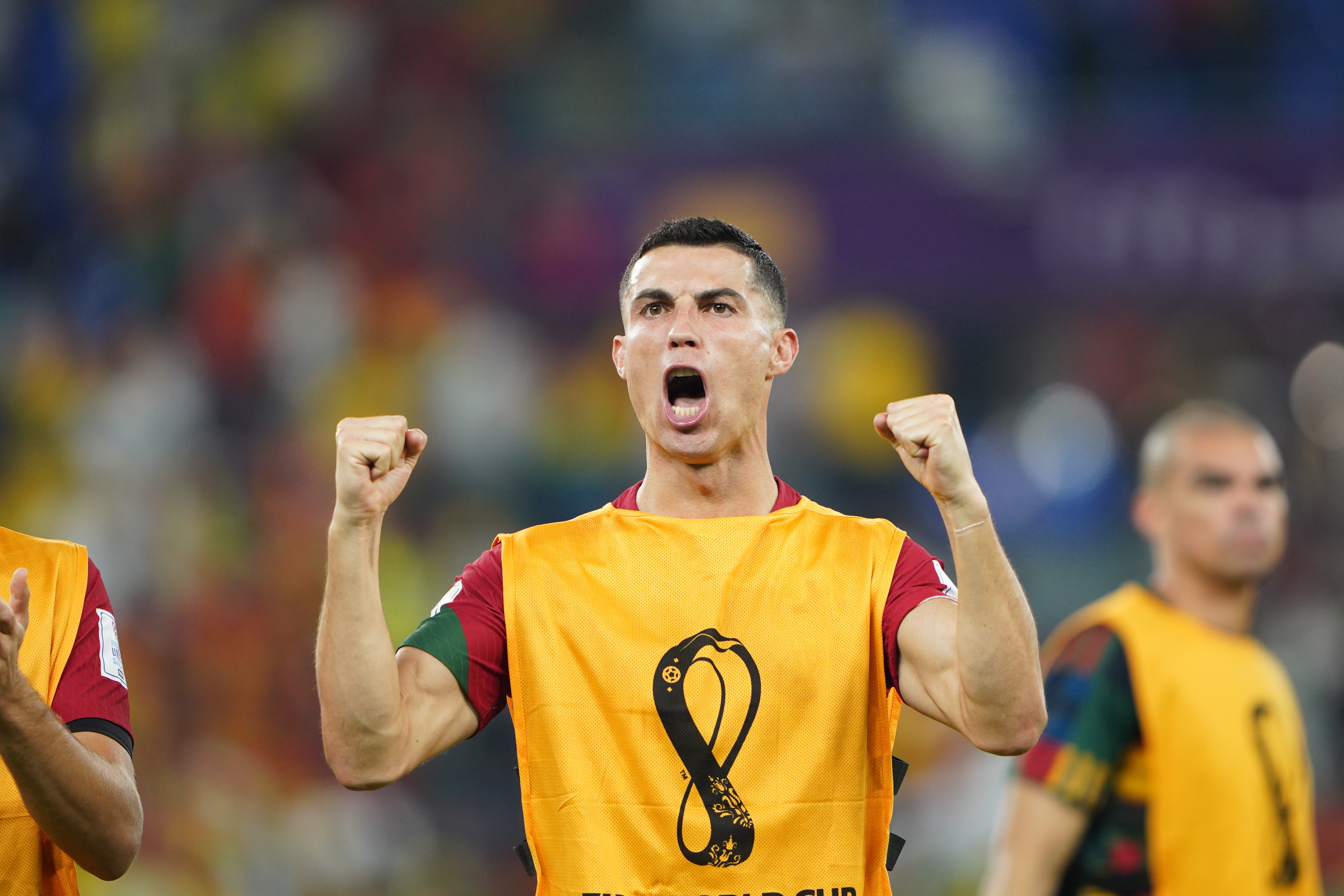 Cristiano Ronaldo in action for Portugal during the 2022 FIFA World Cup in Qatar