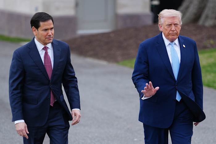 President Trump and Secretary of State Marco Rubio at the White House ahead of G7 talks on Ukraine and the Russia-Ukraine war