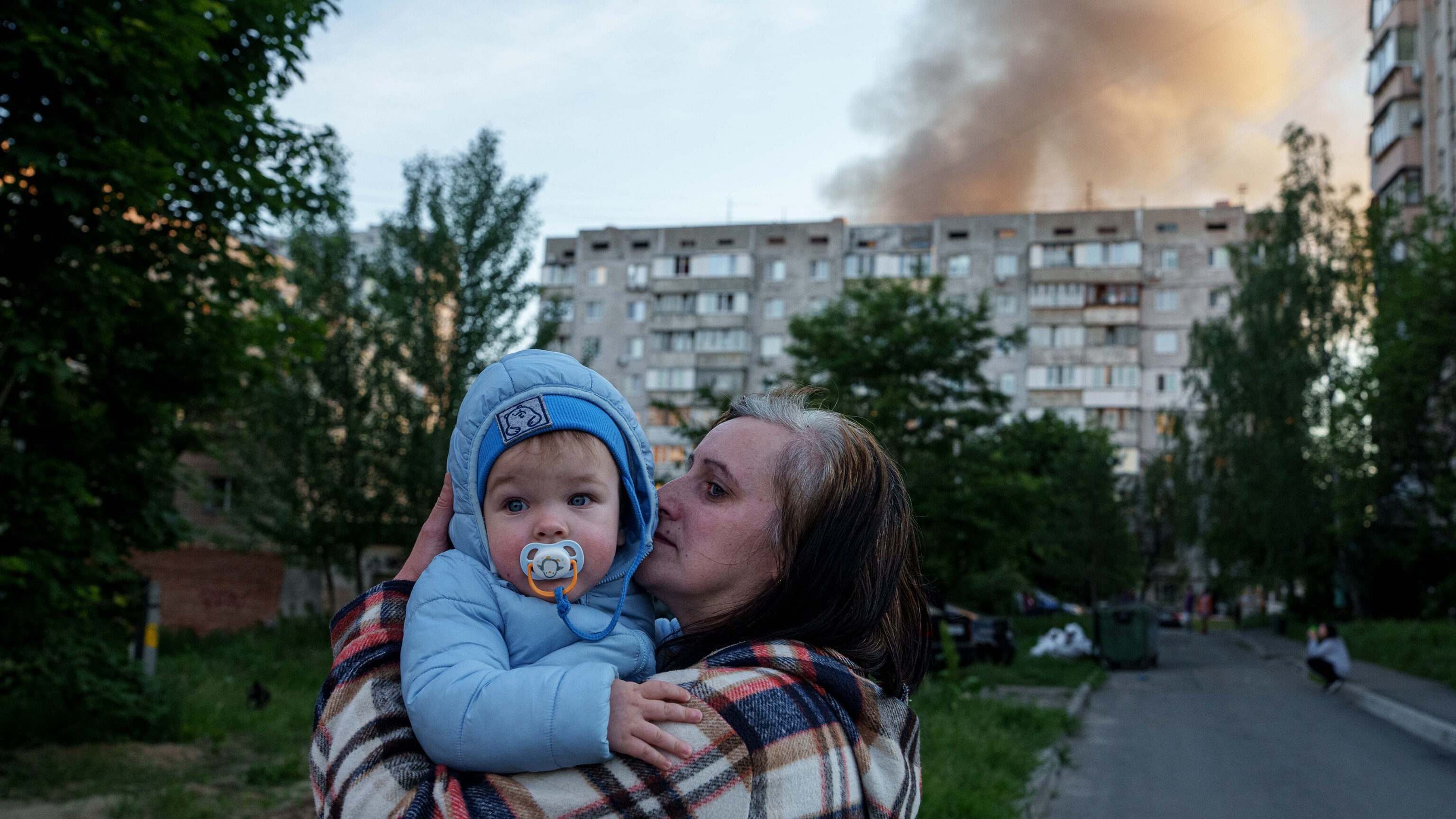 Russia overnight missile and drone strike hits residential building in Kyiv Ukraine June 2 2026